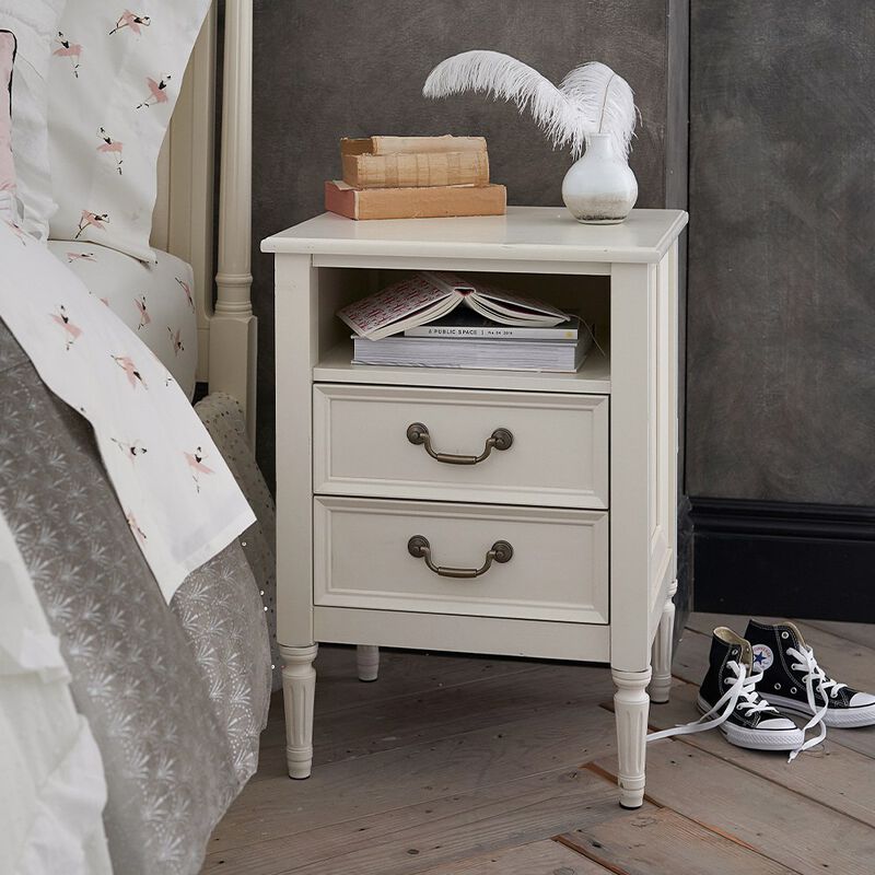 Pottery Barn Kids Blythe Nightstand French White image number 1